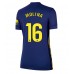 Maillot de foot Atletico Madrid Nahuel Molina #16 Extérieur vêtements Femmes 2025-26 Manches Courtes
